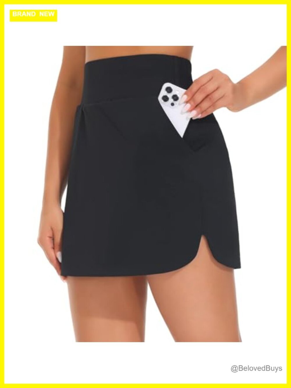 Women's High Waist Athletic Skort with Built-in Shorts for Golf Tennis